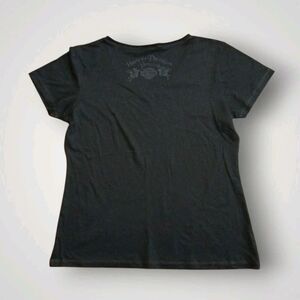 Harley Davidson Jamaica V-Neck Short Sleeve Women's Tee Black Size XL NWOT